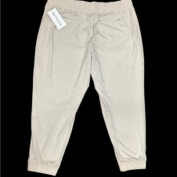 Women’s Athleta 18 Brooklyn Comfortable Joggers Pants Camo Beige Ankle Stretch - Picture 9 of 16